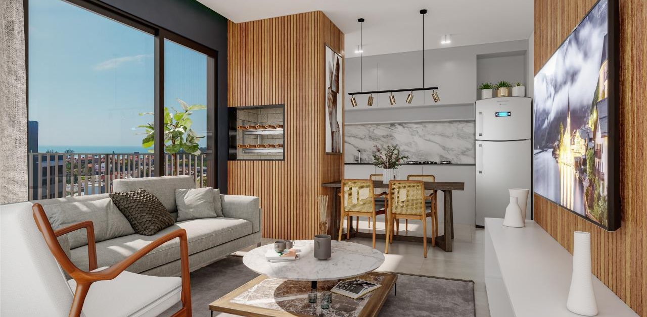 Aston - 02 dormitórios sendo 01 suíte - praia da cal